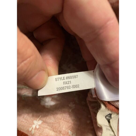 Madewell Top Corduroy Button Front Shirred Sleeve Red Farmstand Bouquet Size S - Picture 7 of 10